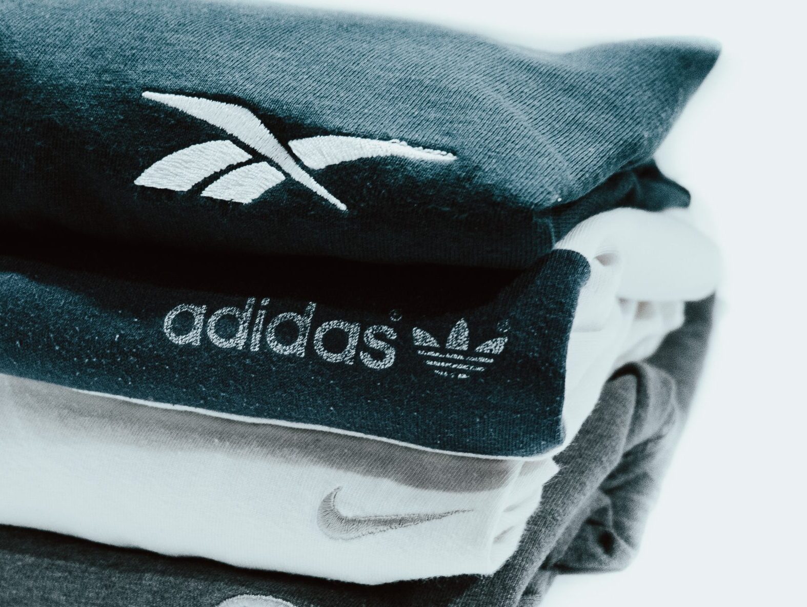 blue and white puma textile