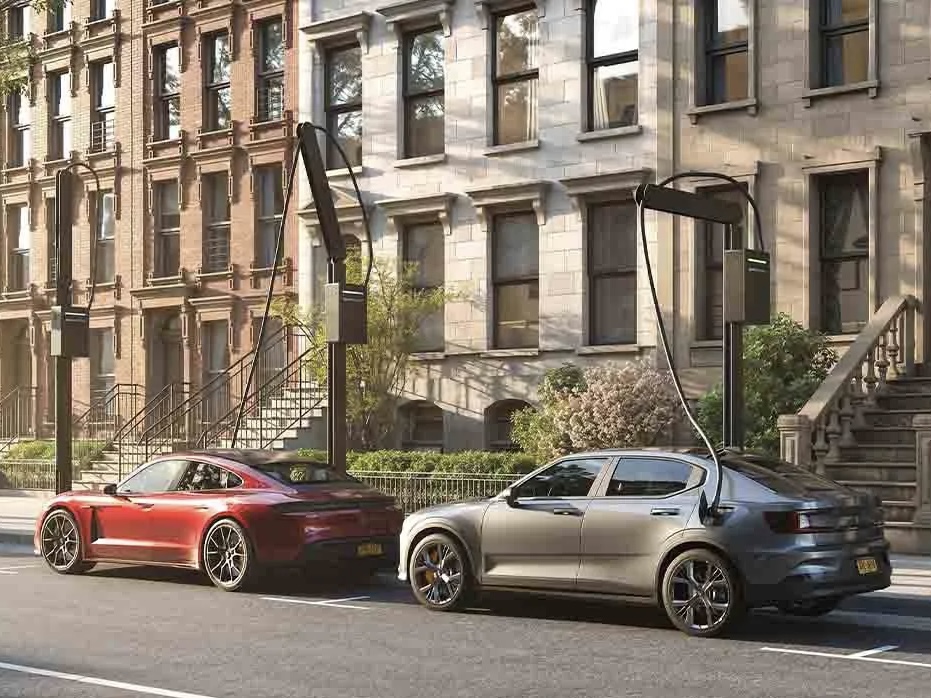 Elektrické stromy, které dobíjí auto? Dokážou dobít baterii automobilu za pouhých pět minut