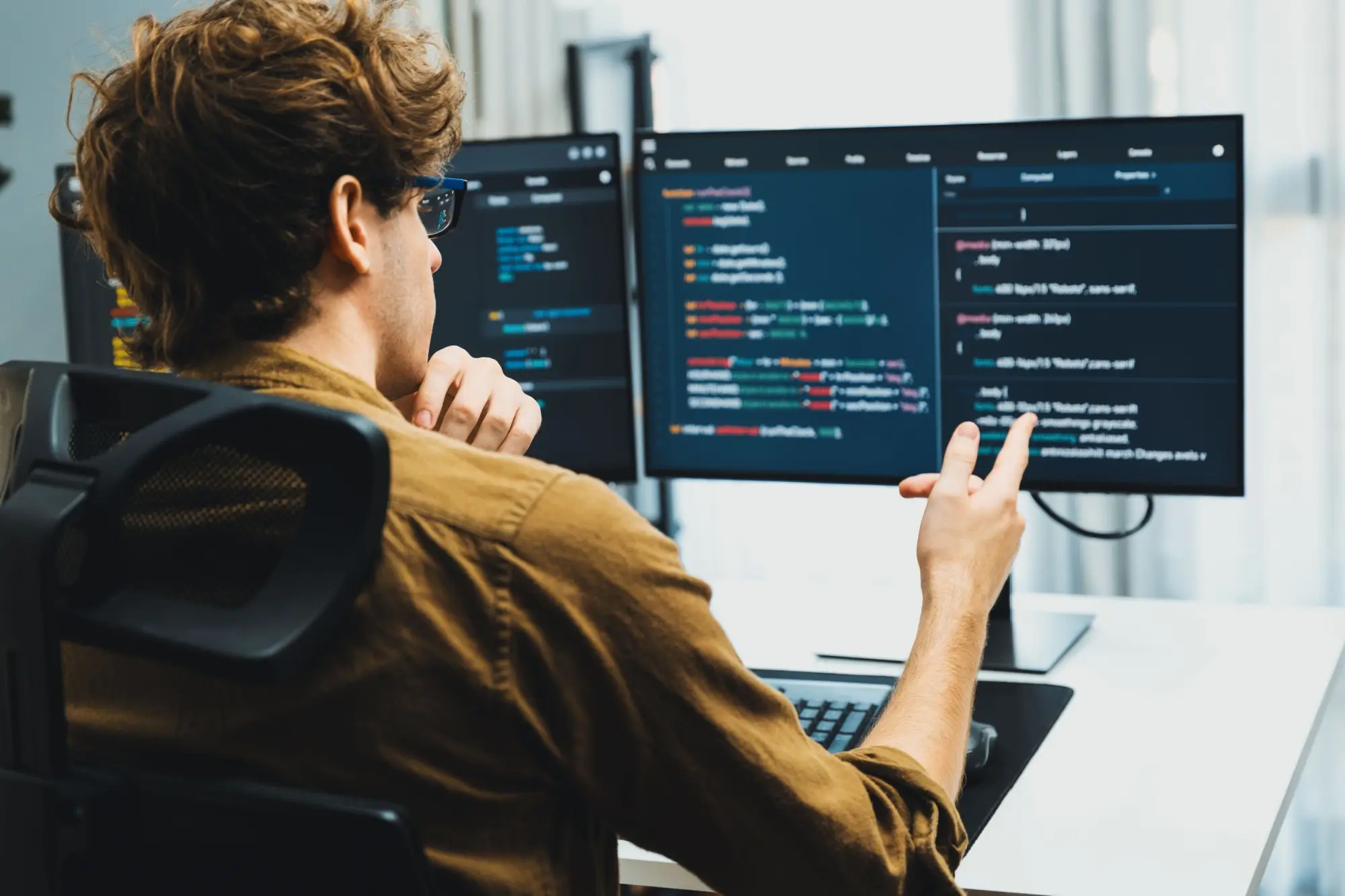 Programátor při práci