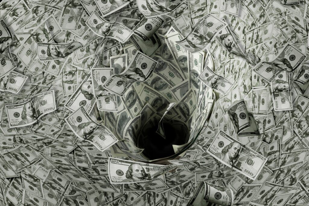 Cel&aacute; plocha pokryt&aacute; dolary