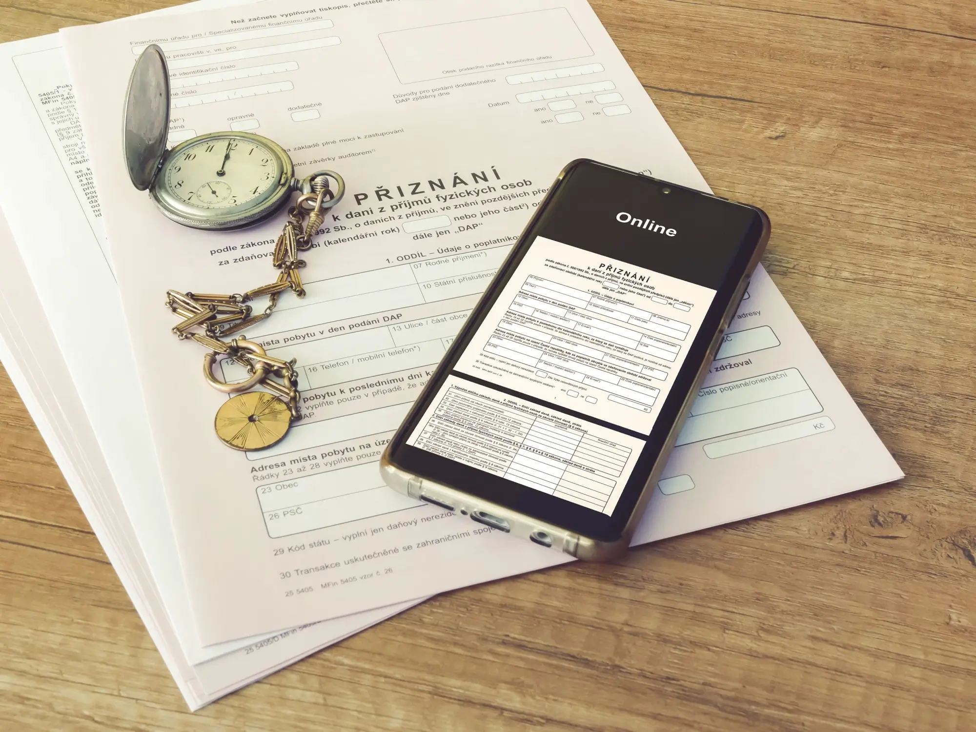 Hodinky a daňov&eacute; přizn&aacute;n&iacute;