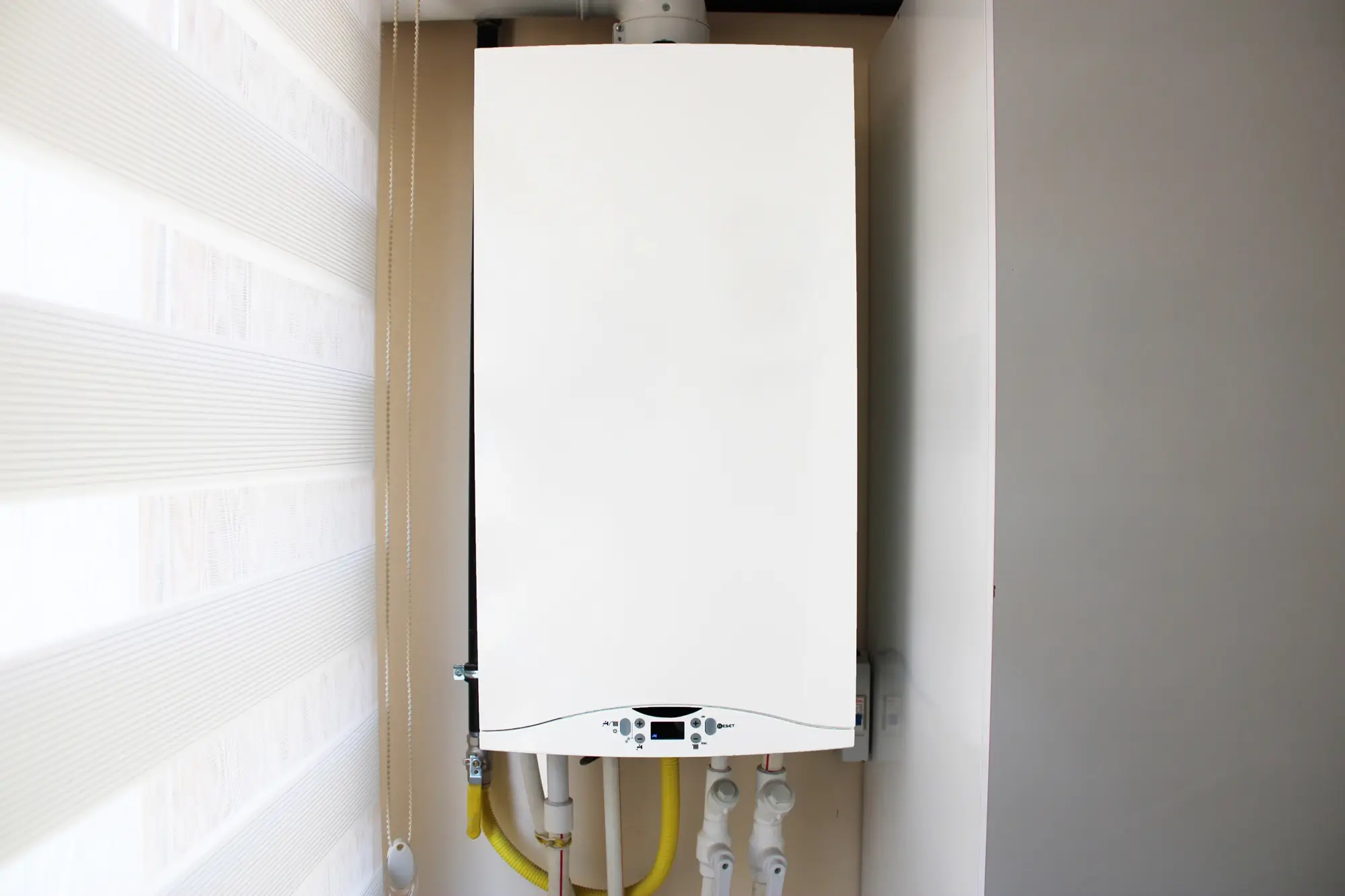 Plynový kotel v bytě