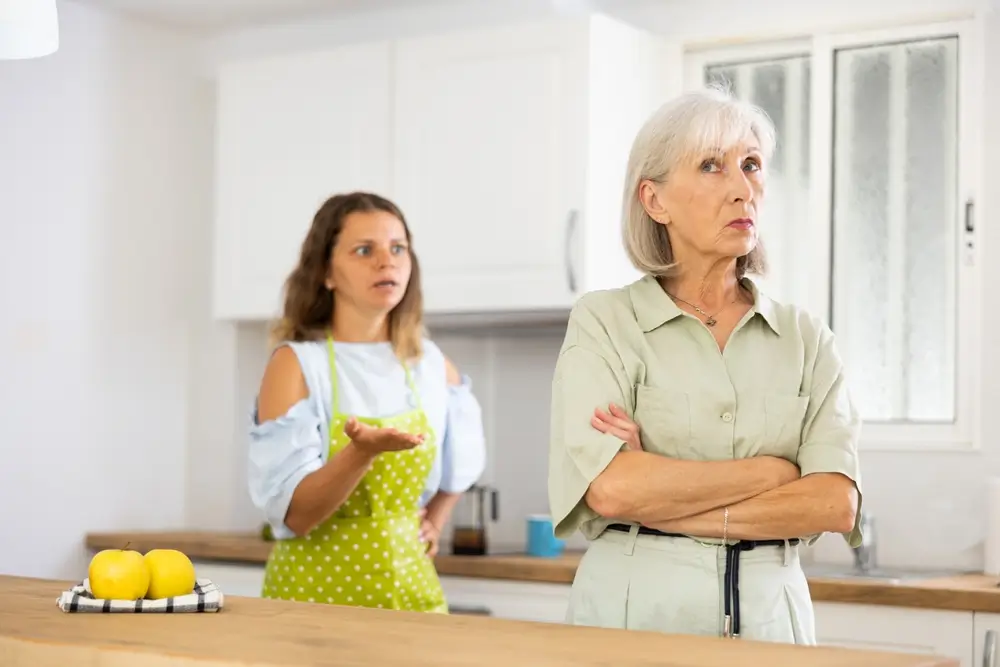 Snacha se hádá s tchyní. 