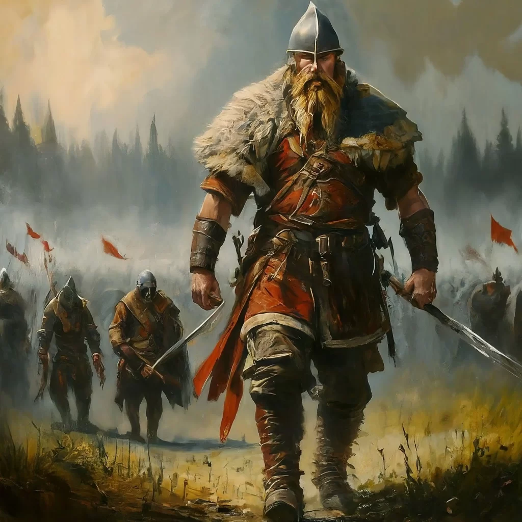 Kreslený Viking.