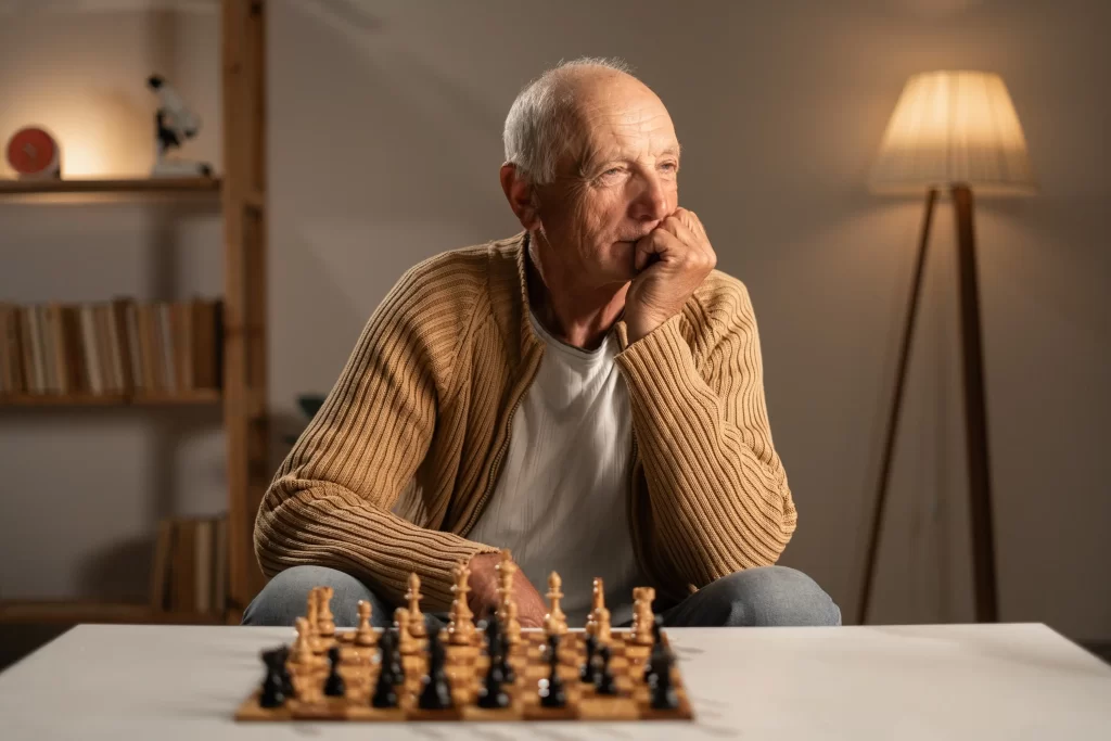 přem&yacute;&scaron;lej&iacute;c&iacute; muž