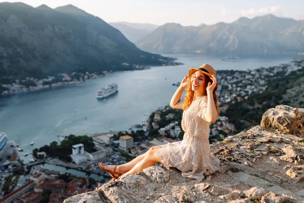 Turistka na v&yacute;letě 