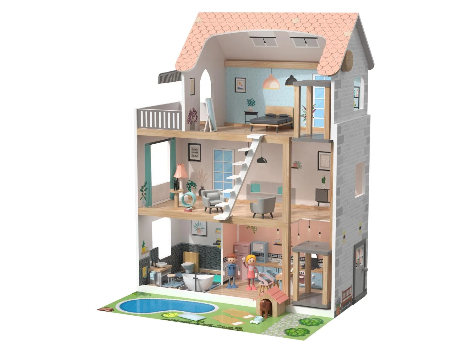 Dřevěn&yacute; domeček pro panenky XXL za 999 Kč