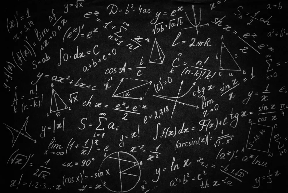 tabule s matematickými výpočty