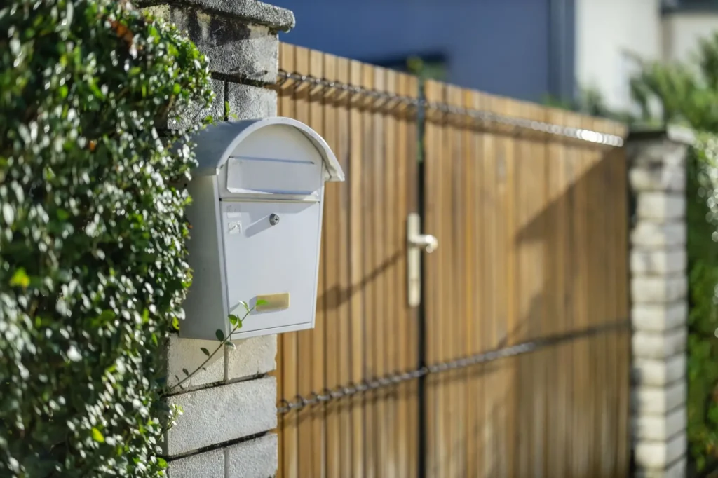 Po&scaron;tovn&iacute; schr&aacute;nka před domem