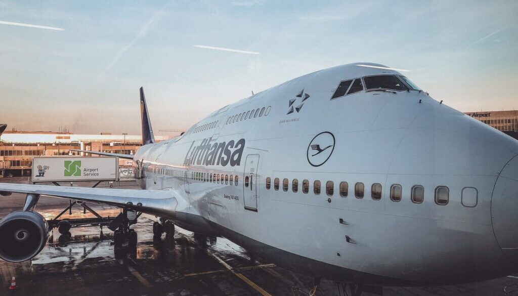 white airliner during daytime