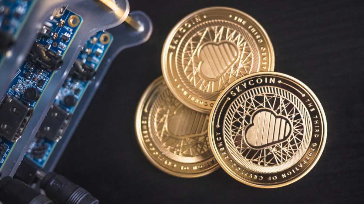 three round gold-coloredcoins
