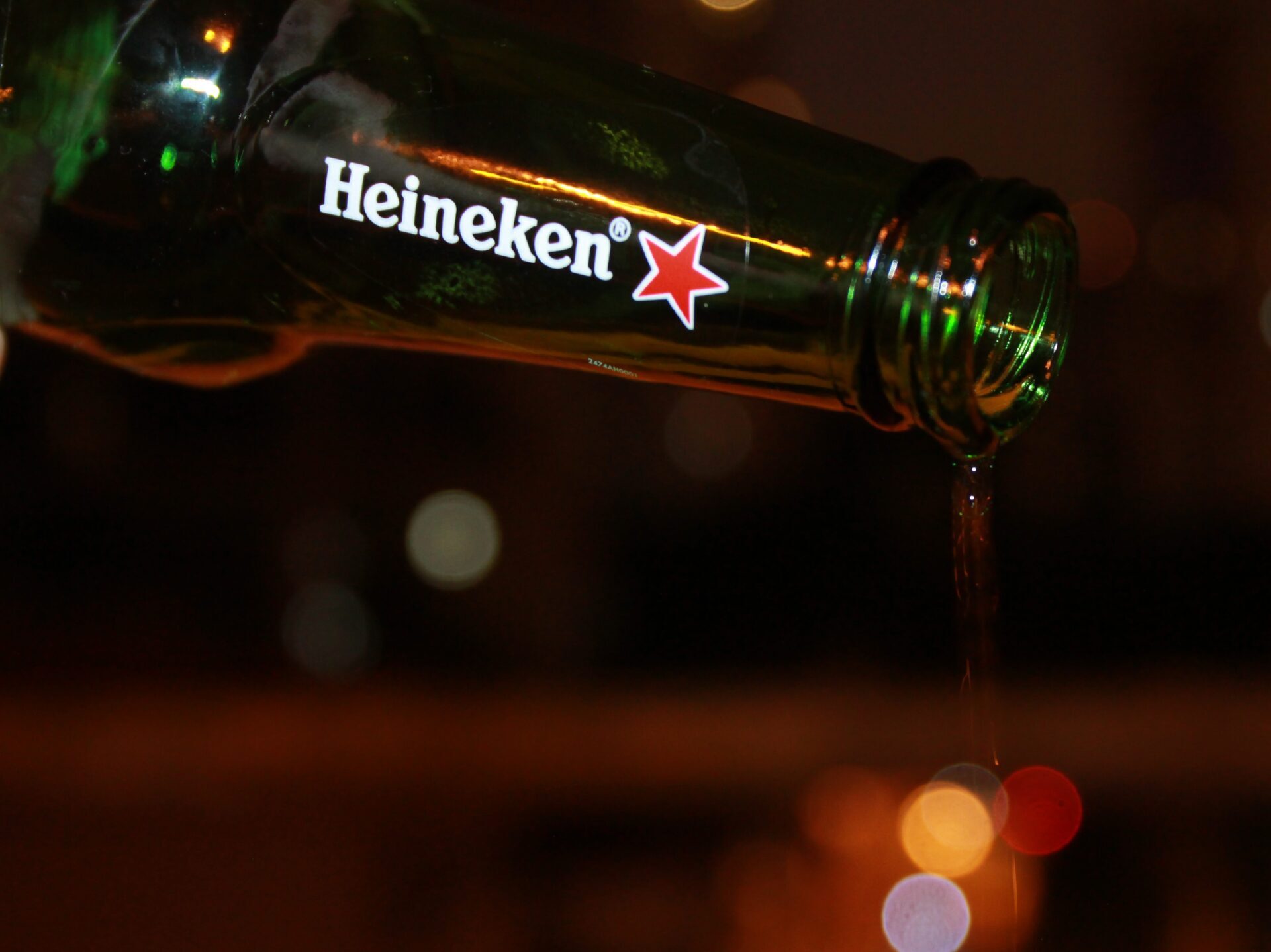 green glass bottle with water