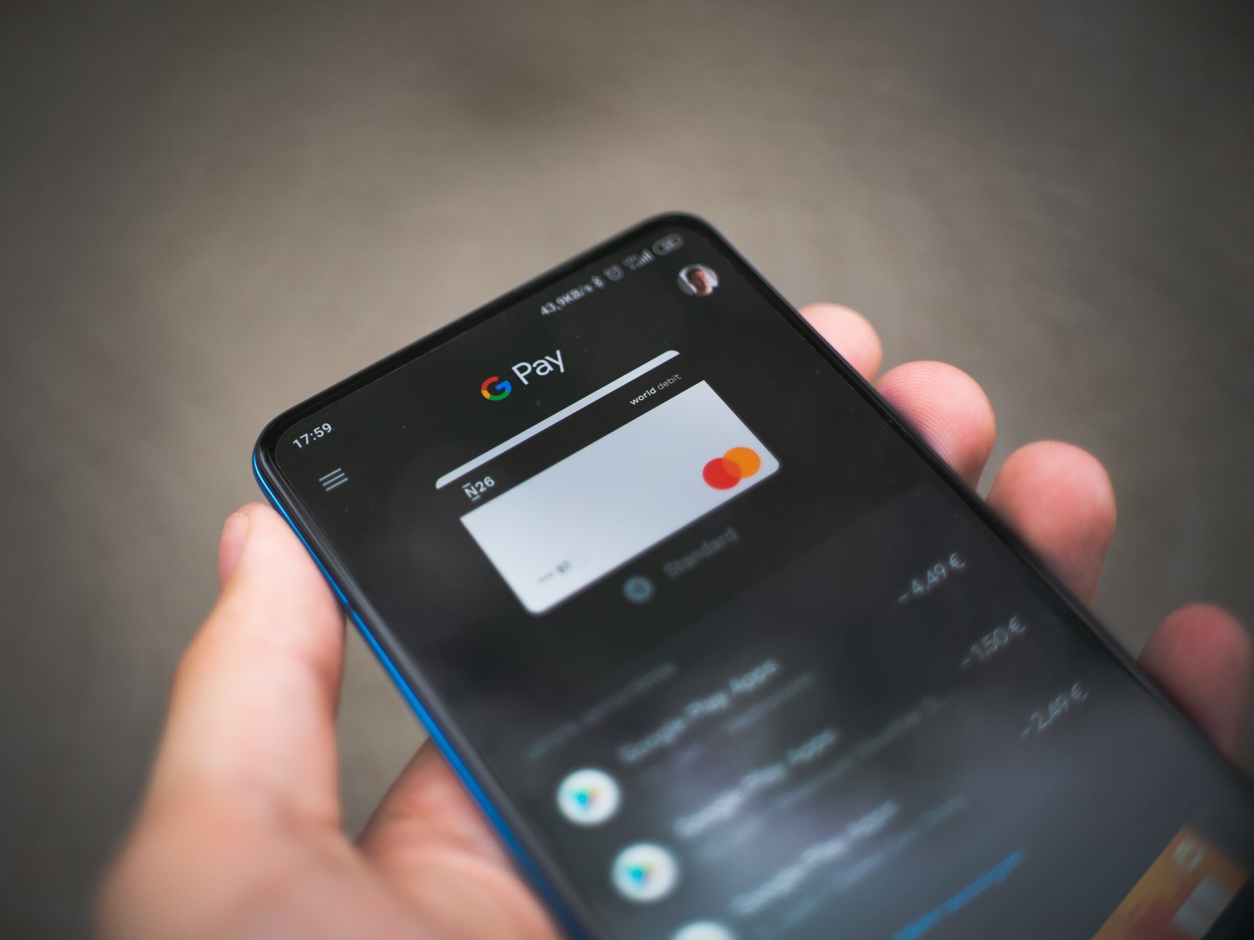 black samsung android smartphone displaying icons