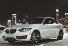 silver BMW coupe