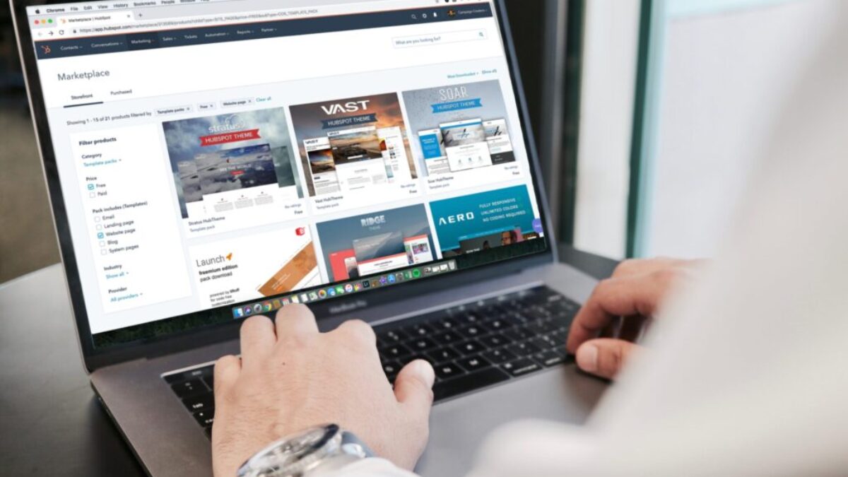 person using MacBook Pro