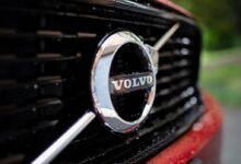 chrome Volvo emblem