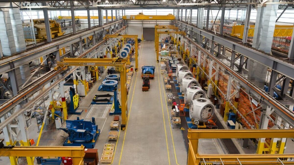 blue and yellow metal industrial machine
