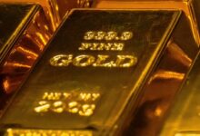 gold and black rectangular case