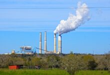 white smoke coming out from factory