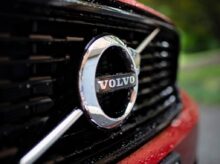 chrome Volvo emblem