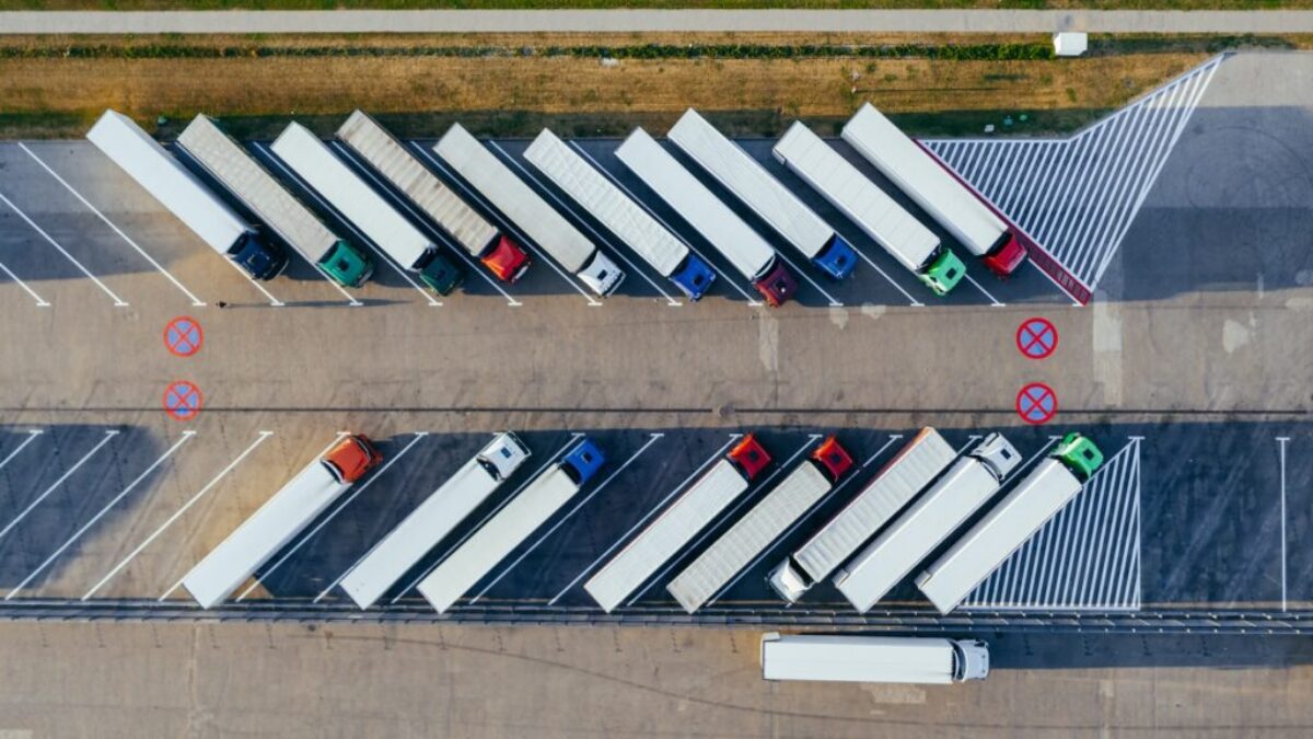 parked trucks