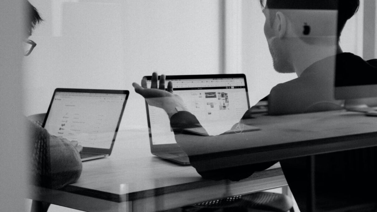man using MacBook