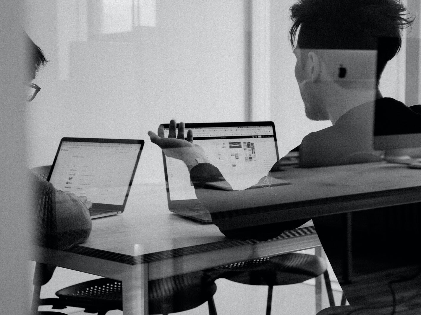 man using MacBook