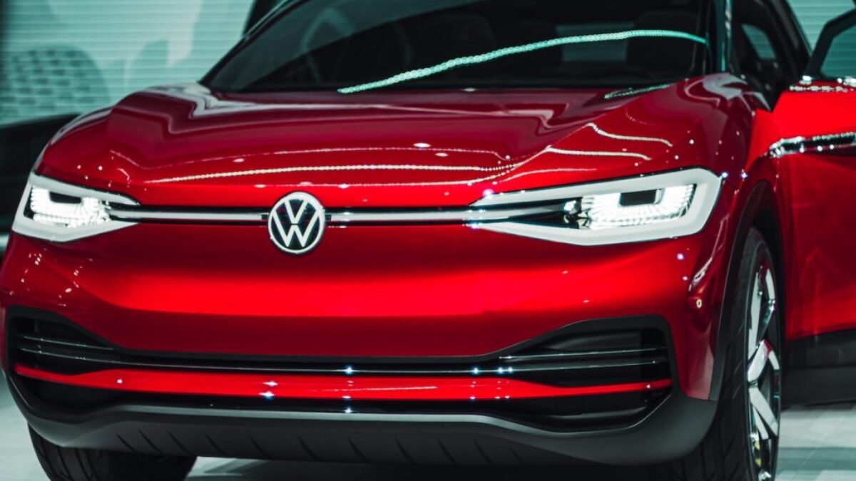 red Volkswagen car