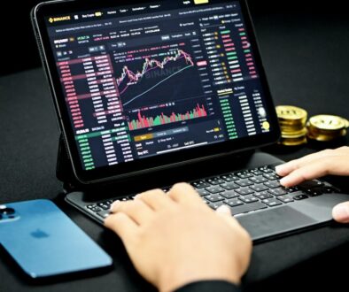 person using black and gray laptop computer