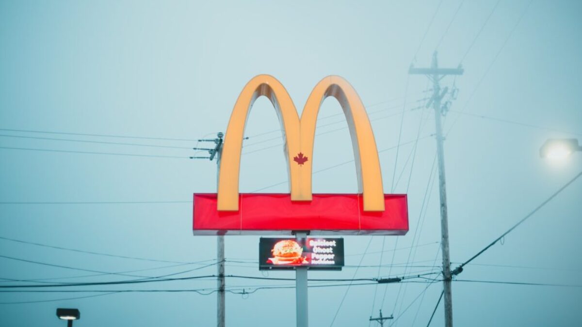 red and white led signage