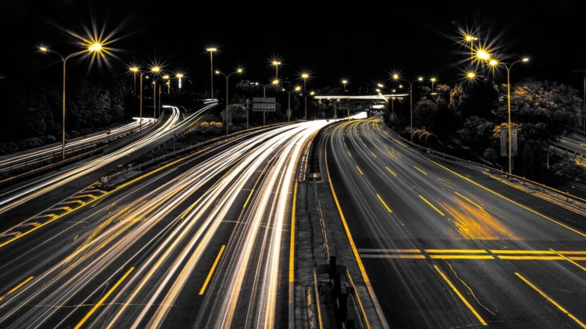highway at night