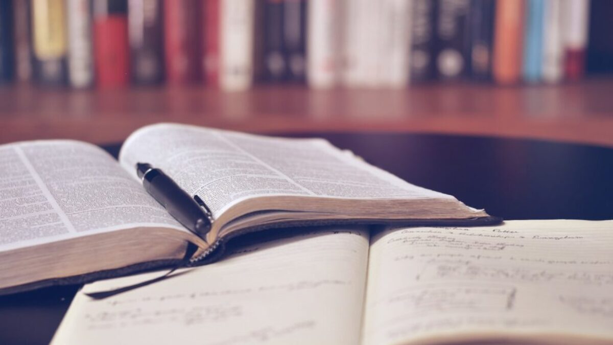 opened book