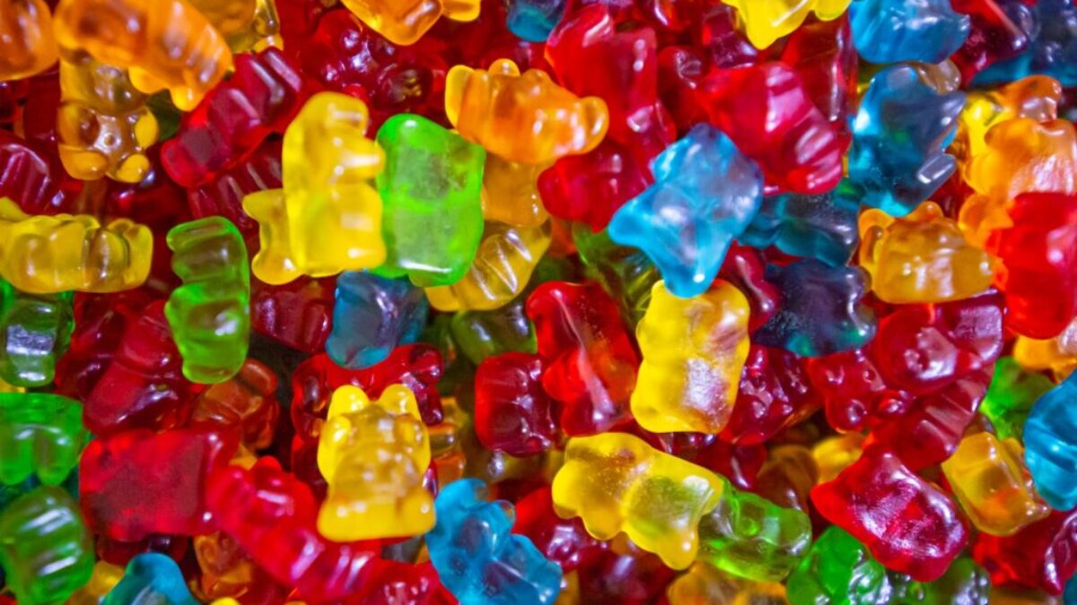 yellow green and red plastic beads