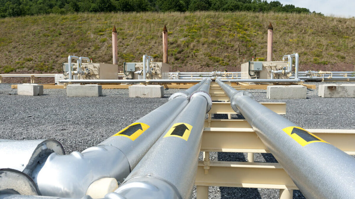Shale gas pipes
