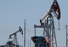 Oil pumps in southern Russia