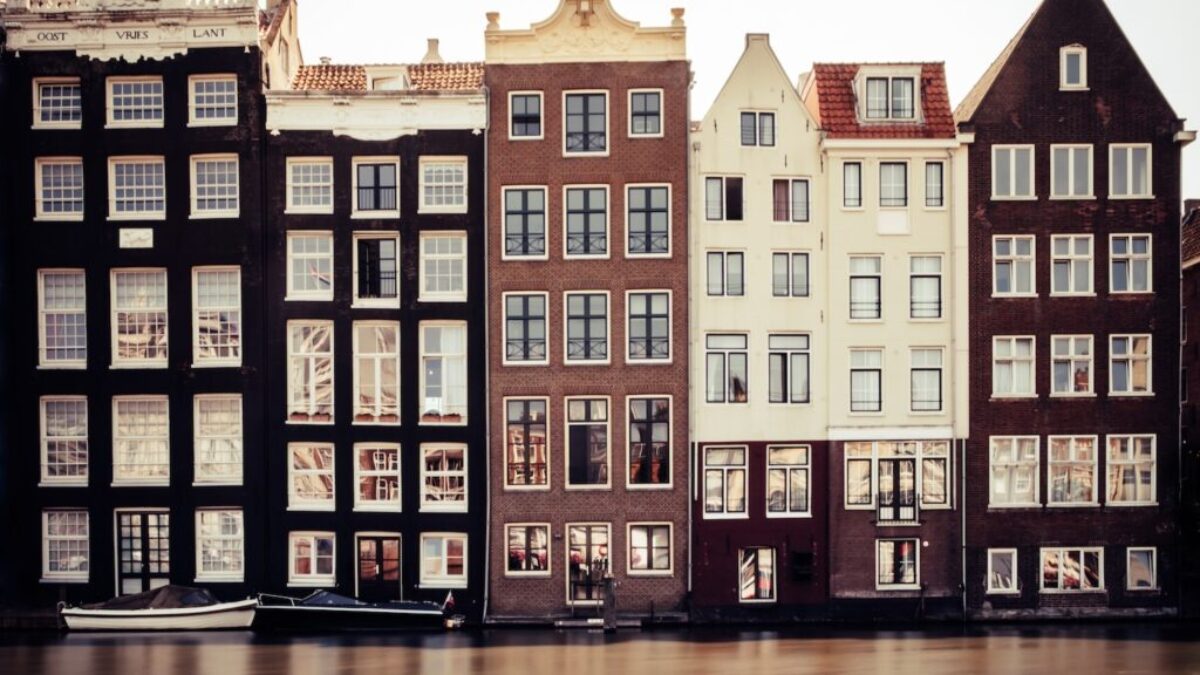brown, black, and white houses