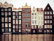 brown, black, and white houses