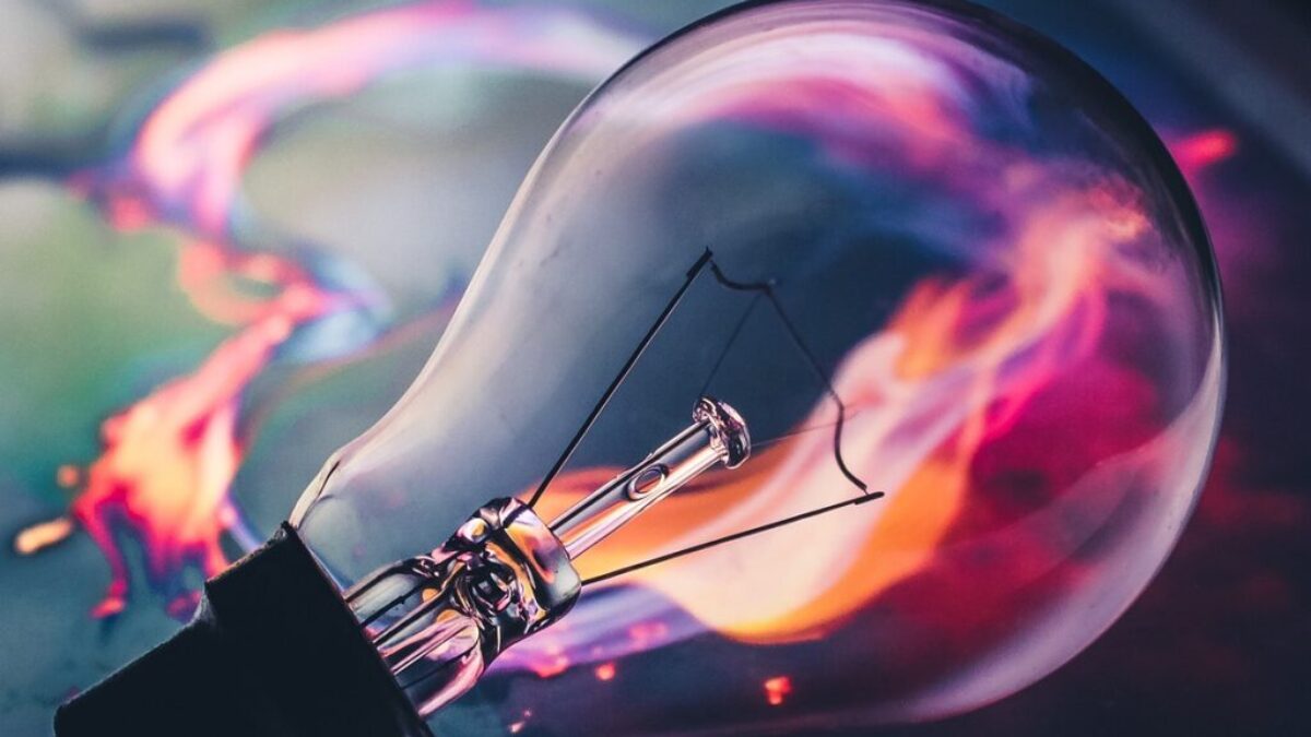 bulb, flame, laptop wallpaper