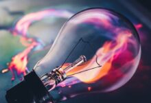 bulb, flame, laptop wallpaper