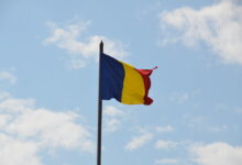 Romanian flag, fortress of Alba Iuila