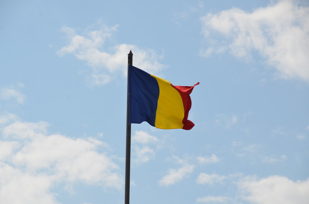 Romanian flag, fortress of Alba Iuila