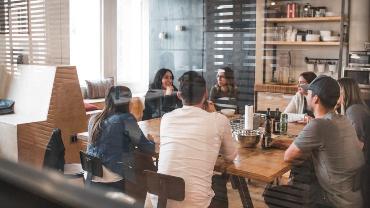 people sitting on chair