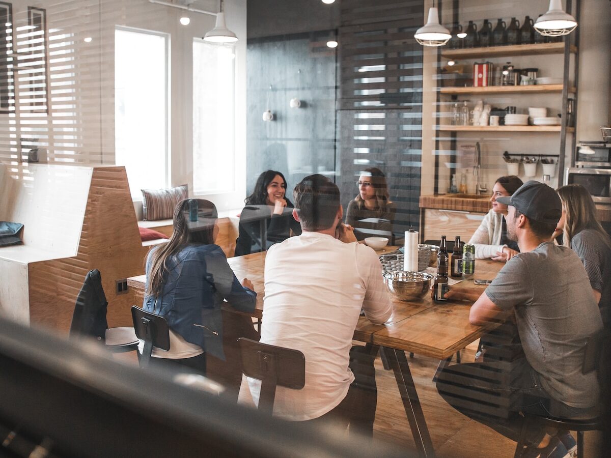 people sitting on chair