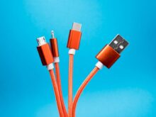 orange USB cables