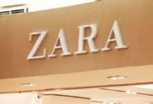 Zara signage inside building