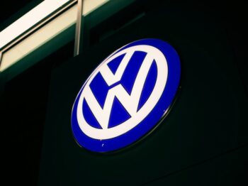 blue and white round b logo