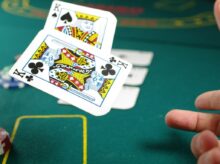 person playing poker