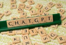 The word chatgpt is spelled out in scrabble tiles