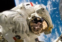 astronaut, space suit, space
