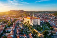 Pohled na Mikulov zvrchu